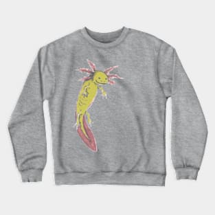 Yellow Axolotl Crewneck Sweatshirt